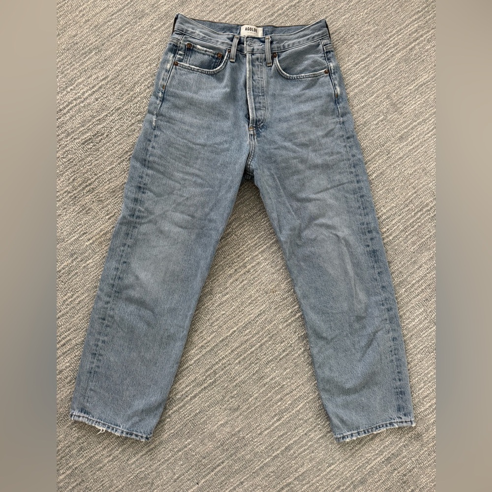 Agolde Straight Leg Ankle High Waist Jeans 25